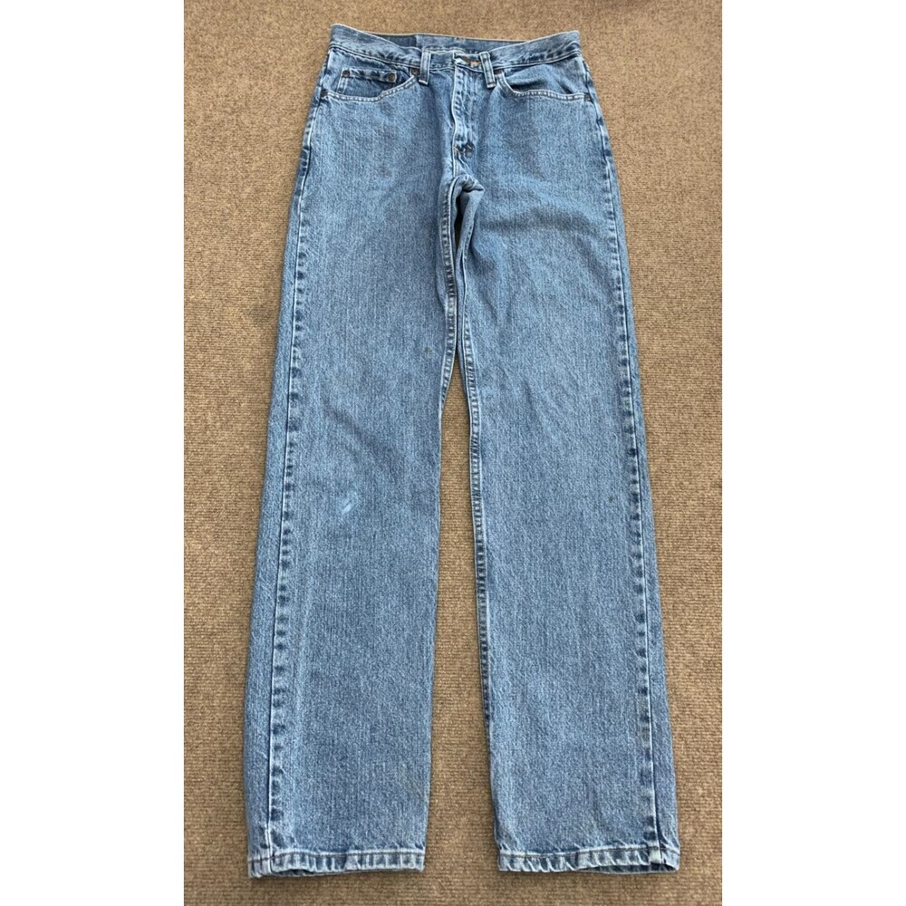 Wrangler Jeans Mens 30x34 Regular Straight Stone Wash Workwear Five Star Denim